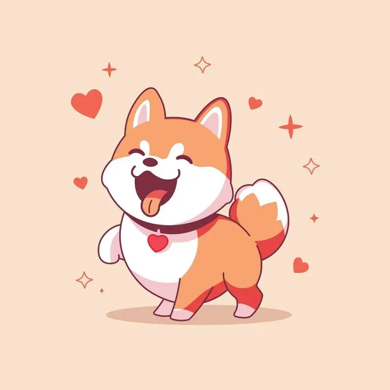 Cưng xỉu với bộ hình nền chó cute chibi siêu dễ thương