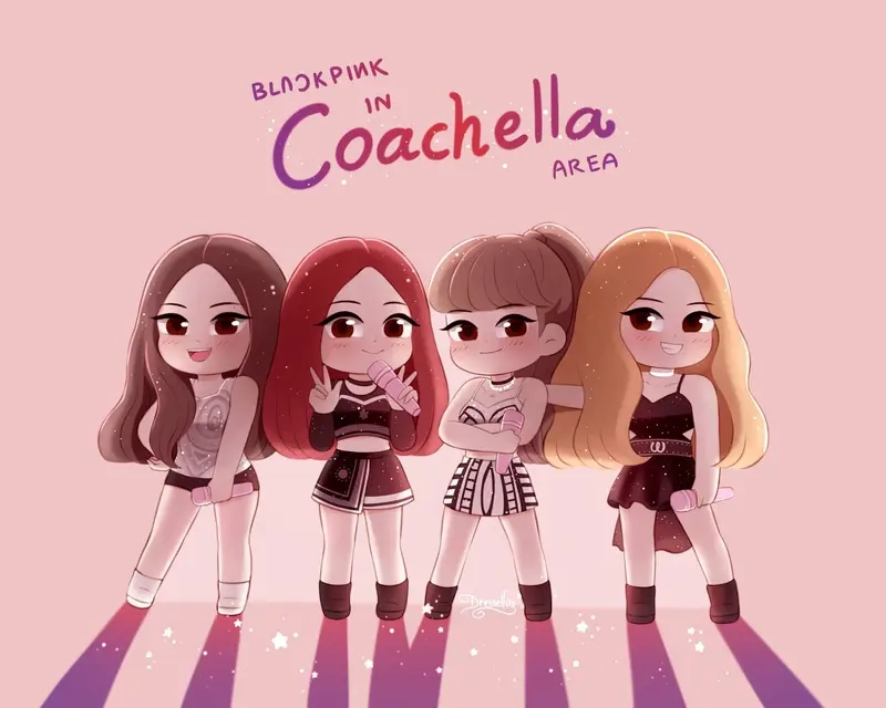 Fan Blackpink đâu rồi hình nền blackpink chibi đây