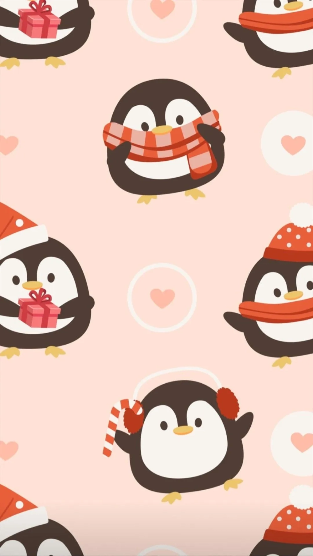 Điện thoại cực yêu với ảnh con chim cánh cụt cute làm hình nền