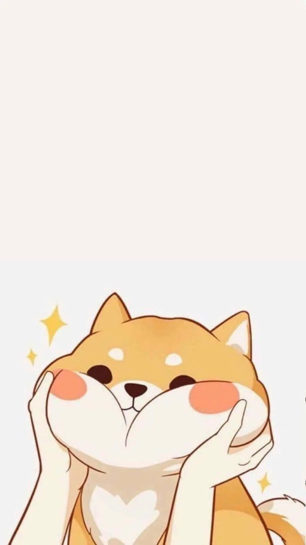 Cài đặt hình nền con chó cute anime cho màn hình thêm sinh động