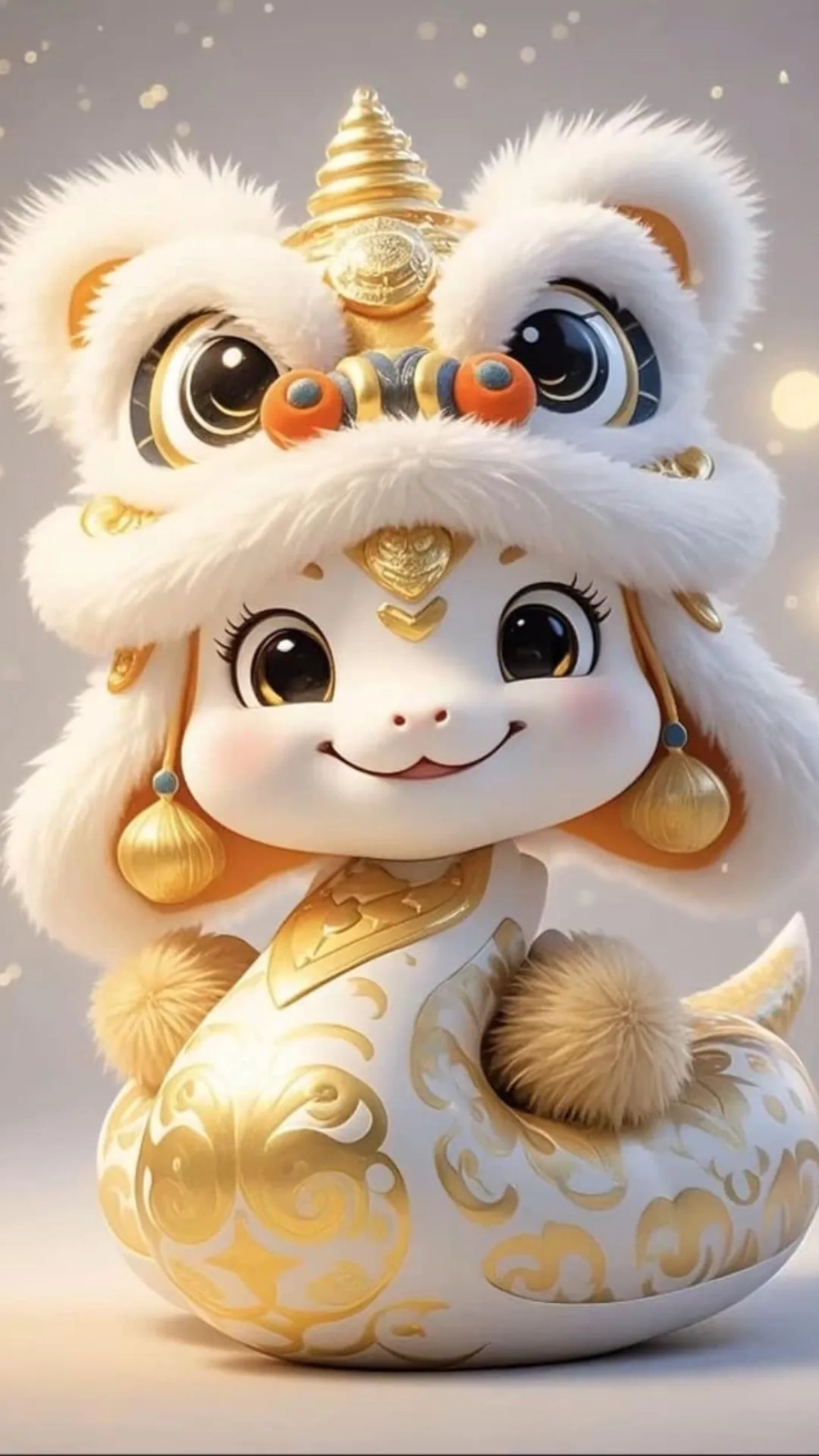 Hình nền con rắn chibi dễ thương cho mọi lứa tuổi