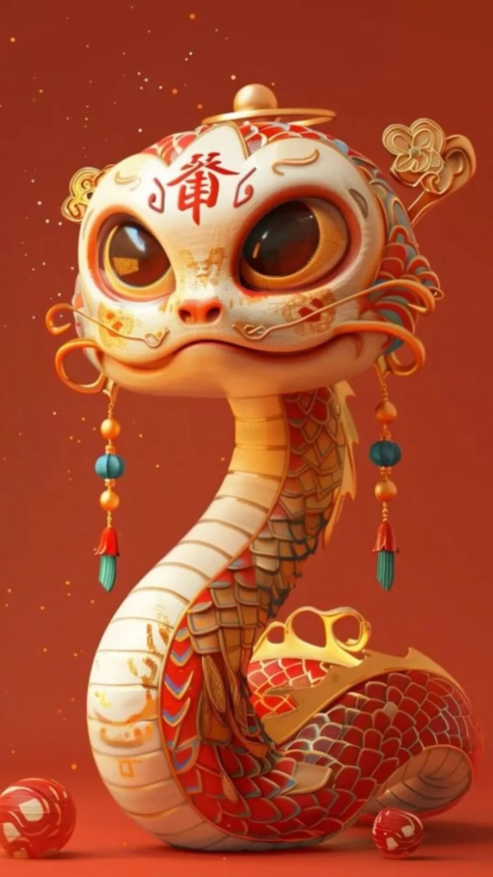Hình nền con rắn dễ thương cho những ai yêu thích sự ngọt ngào