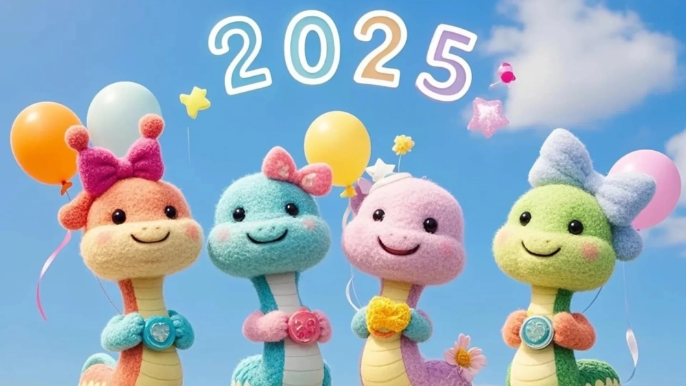 Hình nền con rắn tết 2025 mang lại tài lộc đầu năm