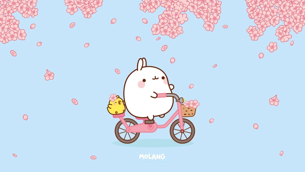 Dễ thương hình nền màu hồng cute cho máy tính thêm dễ thương