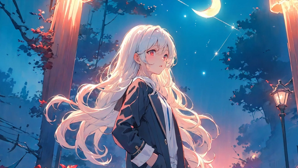 Hình nền anime nữ đẹp giúp màn hình của bạn thêm phần sinh động