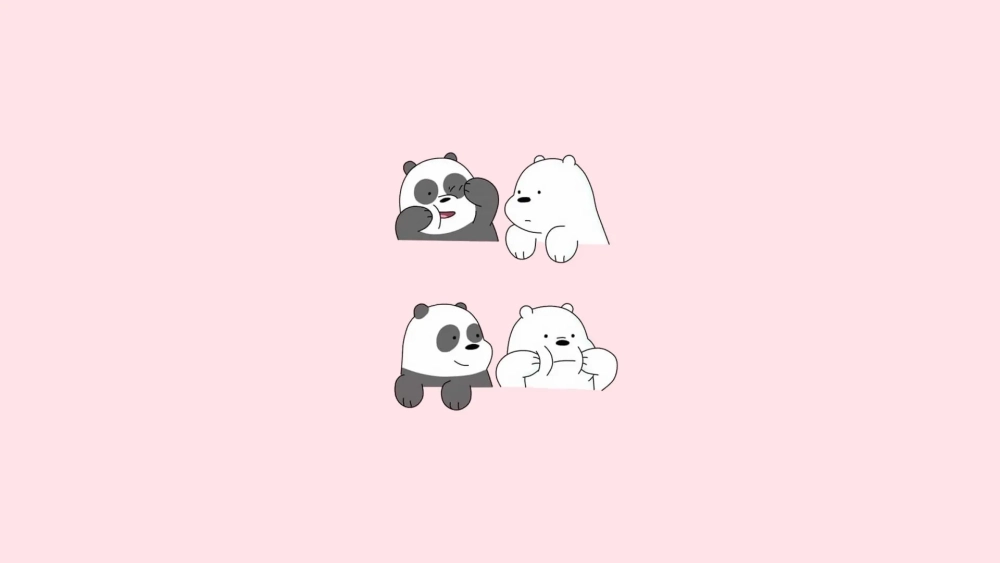 Hình nền chúng tôi đơn giản là gấu cute mang lại cảm giác dễ chịu