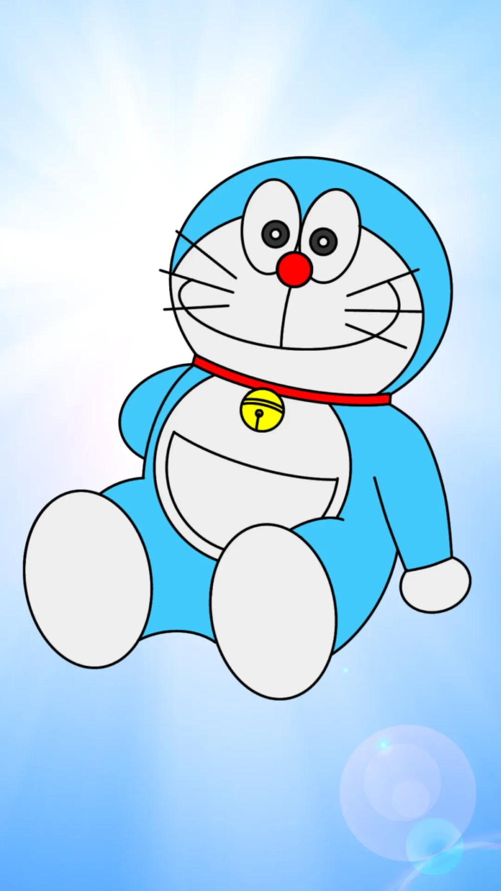 Màn hình độc đáo với hình nền ĐT Doremon cute nhất