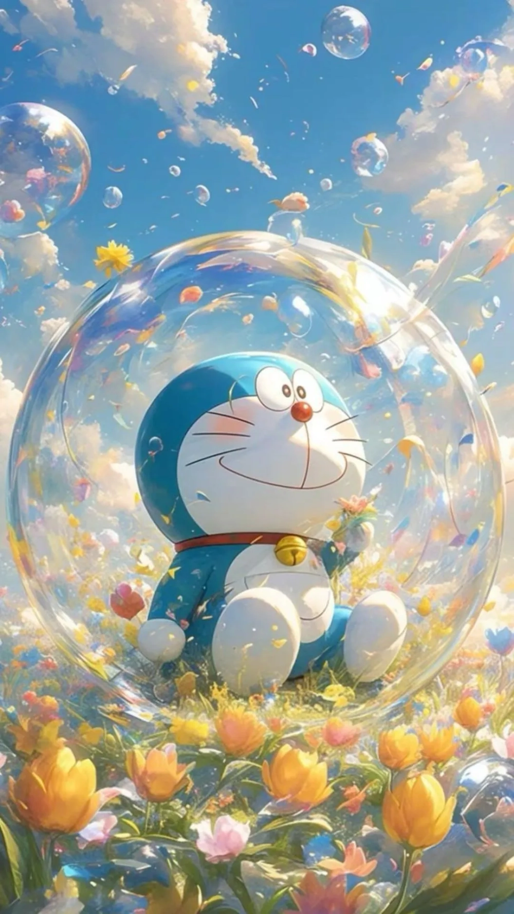 Chọn ngay hình nền Doremon cute anime cho dế yêu