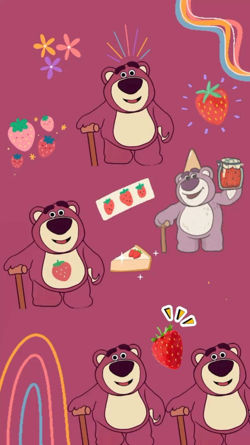 Khám phá hình nền điện thoại gấu dâu lotso siêu cute