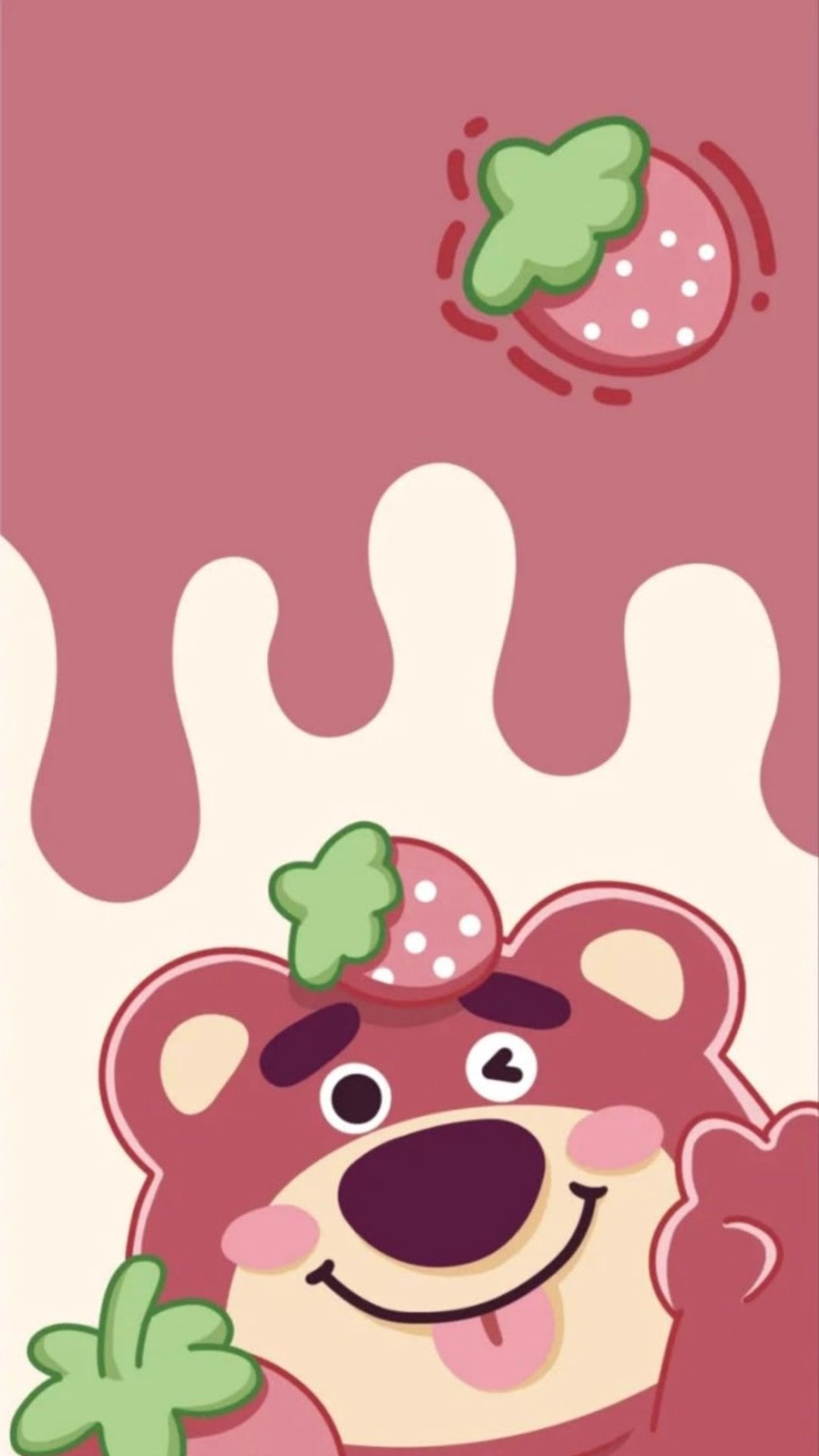 Thử ngay hình nền gấu dâu lotso cute cho điện thoại