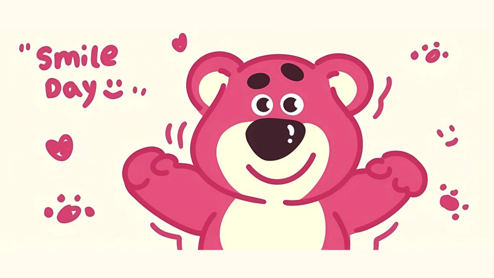 Biến hình nền máy tính với hình nền gấu dâu máy tính