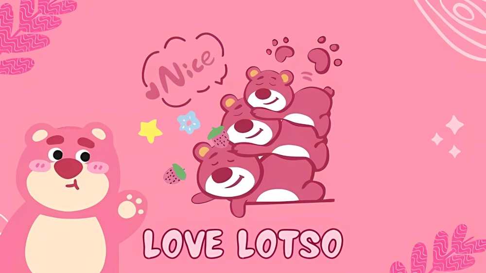 Tải hình nền gấu dâu siêu cute cho máy tính
