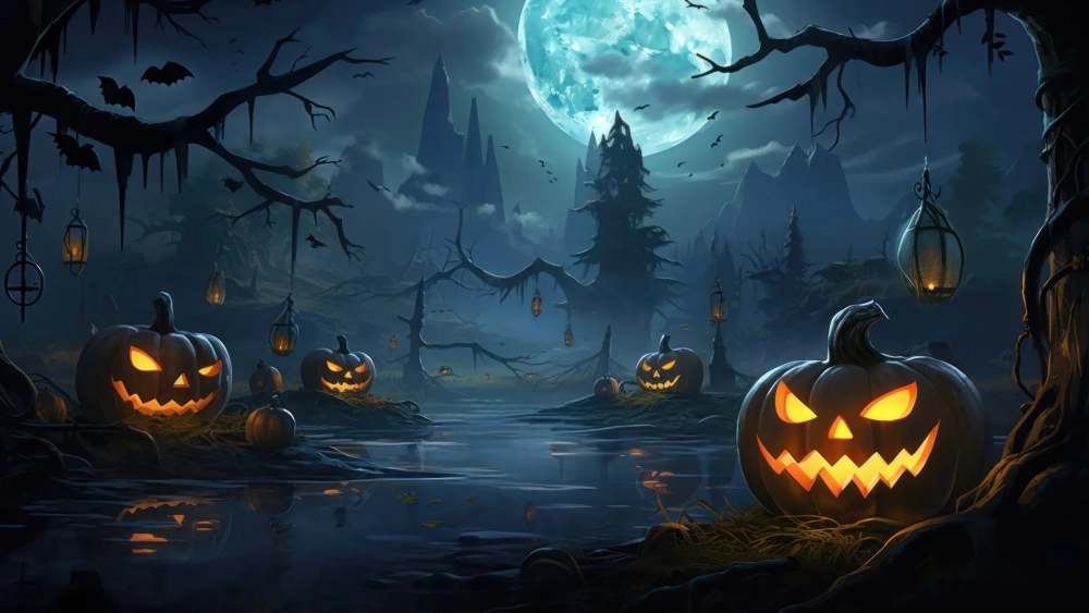 Ảnh nền halloween đẹp nâng tầm phong cách máy tính