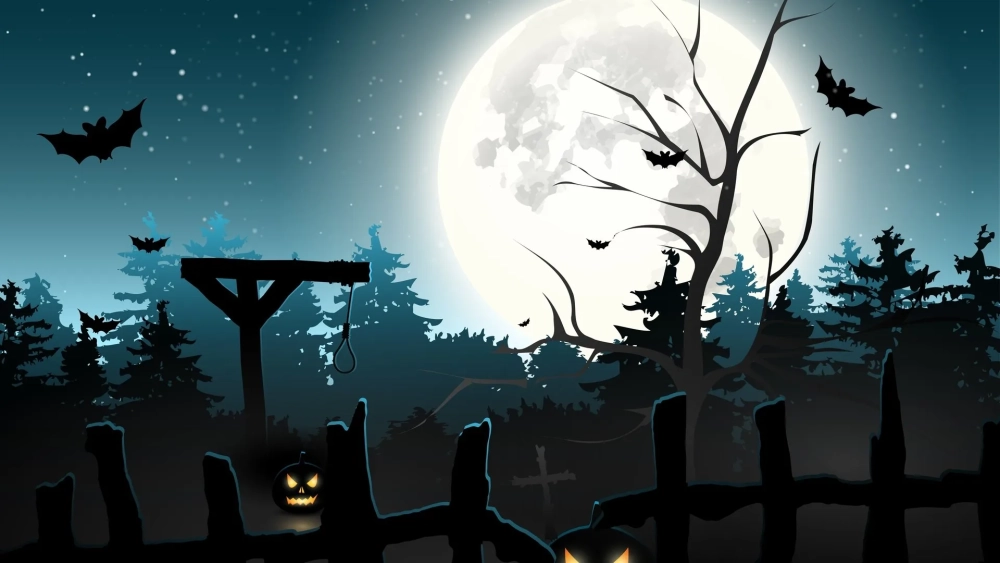 Trang trí màn hình với hình ảnh nền halloween độc đáo