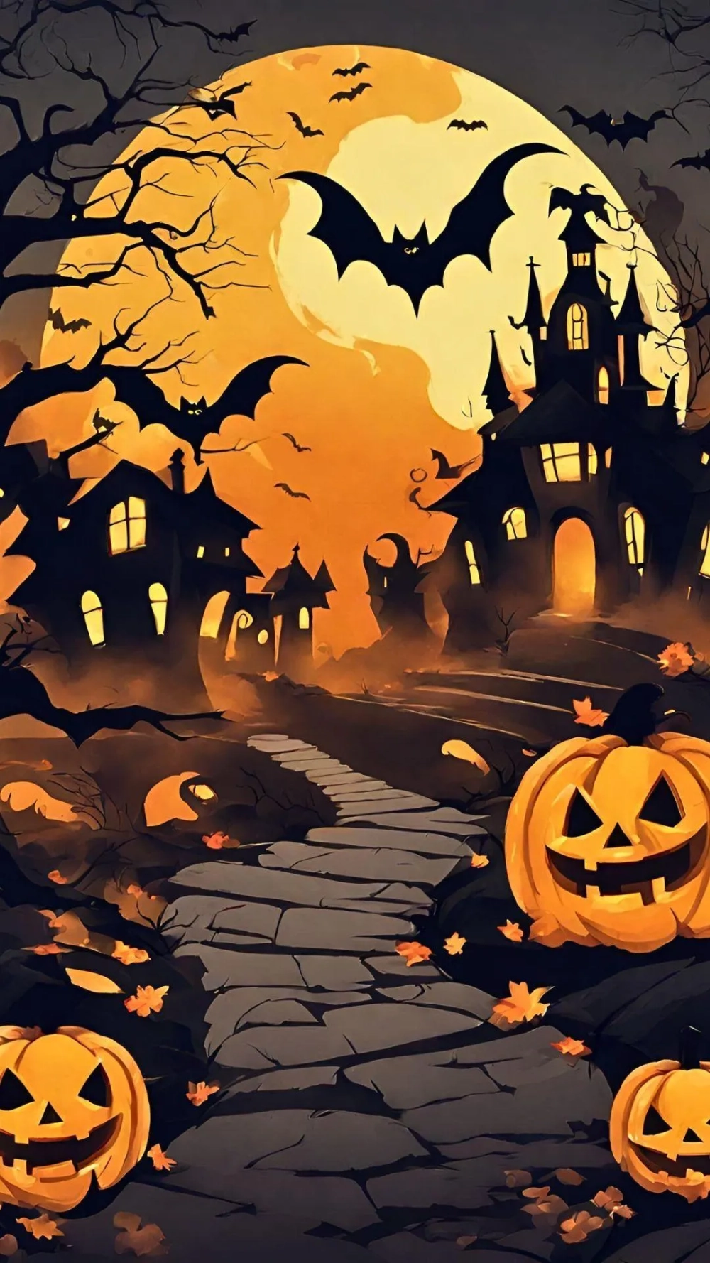 Thêm sắc màu với hình nền halloween cute cho điện thoại