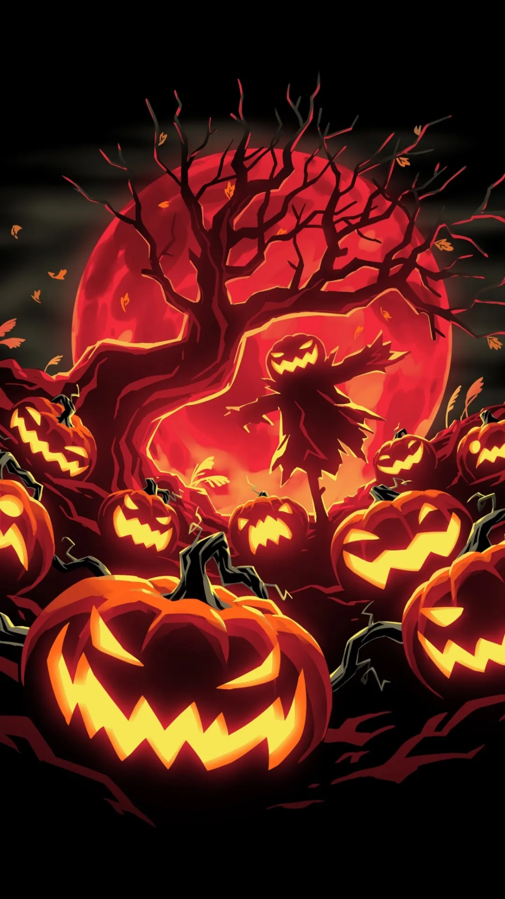 Trang trí slide với hình nền powerpoint halloween ấn tượng