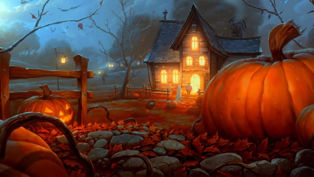Tận hưởng hình nền halloween 3d sống động cho máy tính