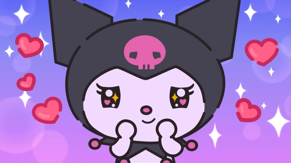 Dành cho fan màu tím – hình nền Kuromi cute màu tím cực xinh