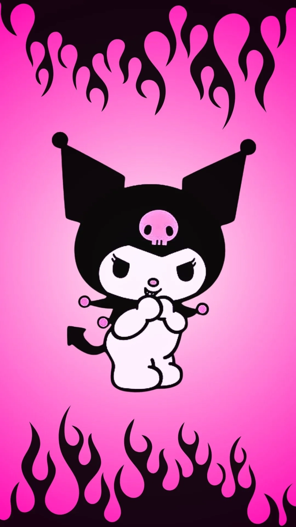 Dễ thương ngất ngây với hình nền điện thoại Kuromi cute xịn sò