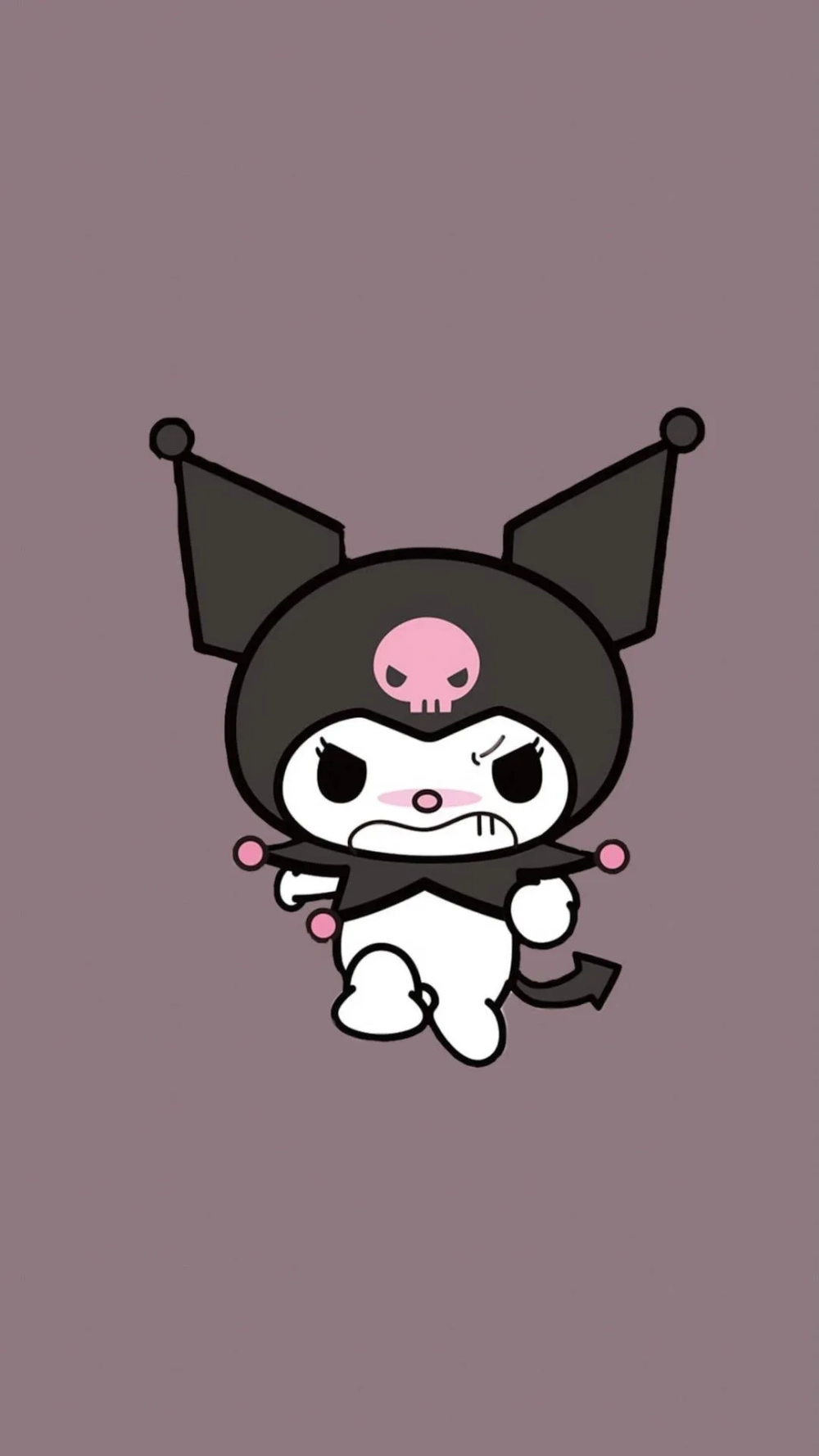 Trọn bộ hình nền Kuromi đẹp, ngầu, cute cho fan chân chính