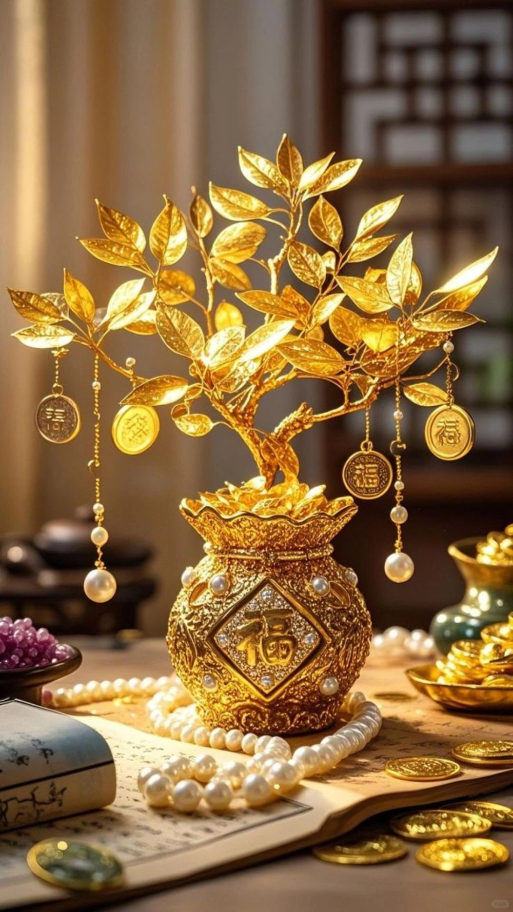 Nguồn năng lượng tích cực từ hình nền lá nguyệt quế mệnh hoả