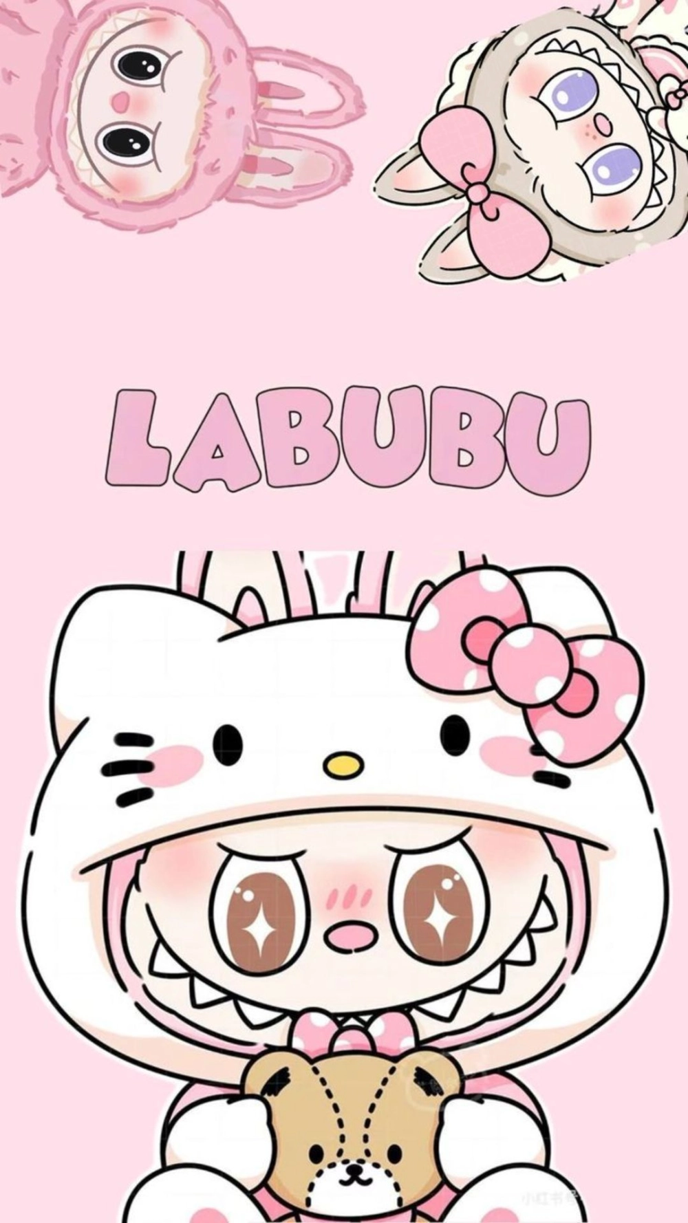 Bộ sưu tập hình nền Labubu màu trắng đẹp tinh khôi