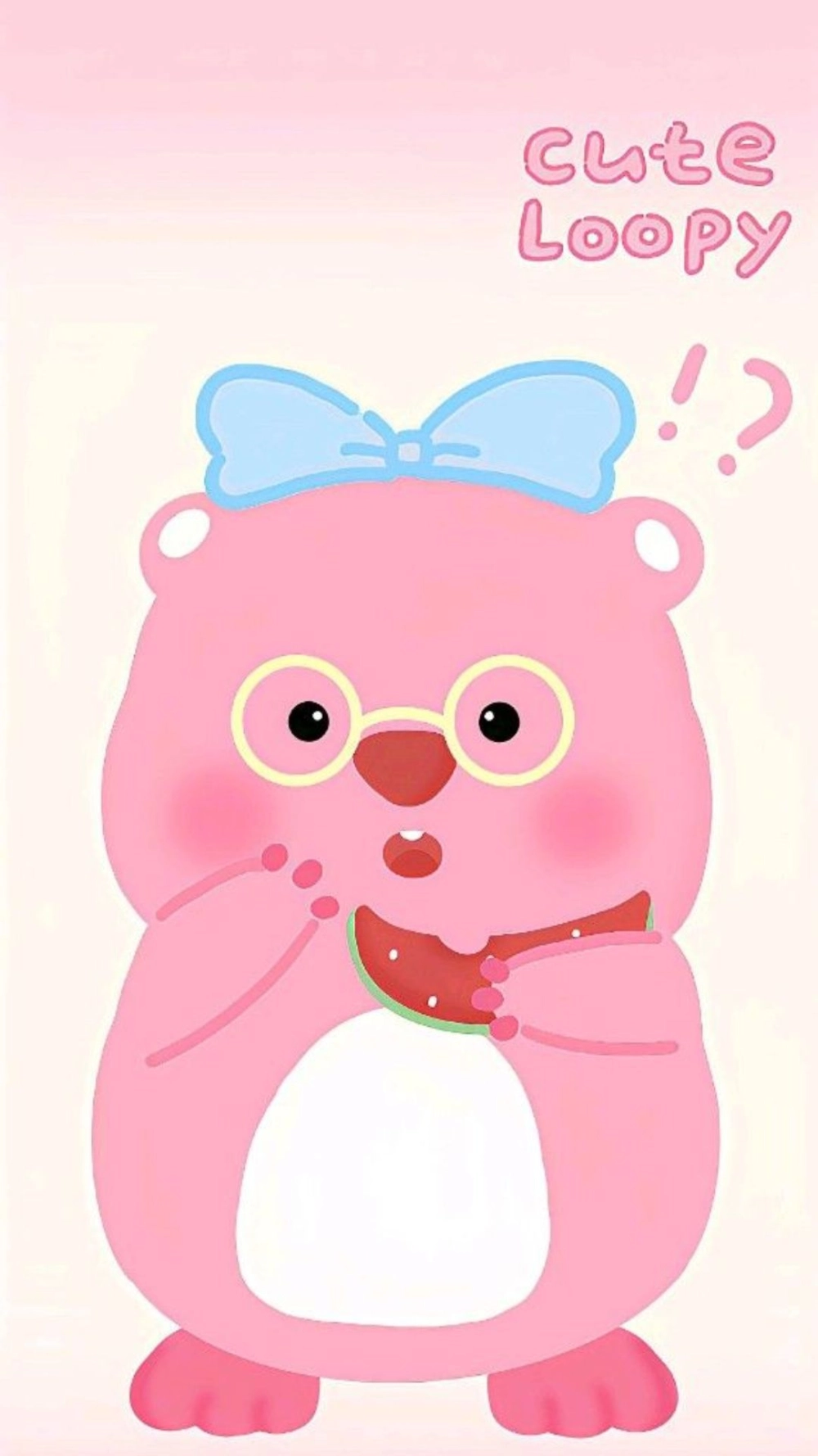 Yêu Loopy thì không thể thiếu hình nền điện thoại gấu Loopy
