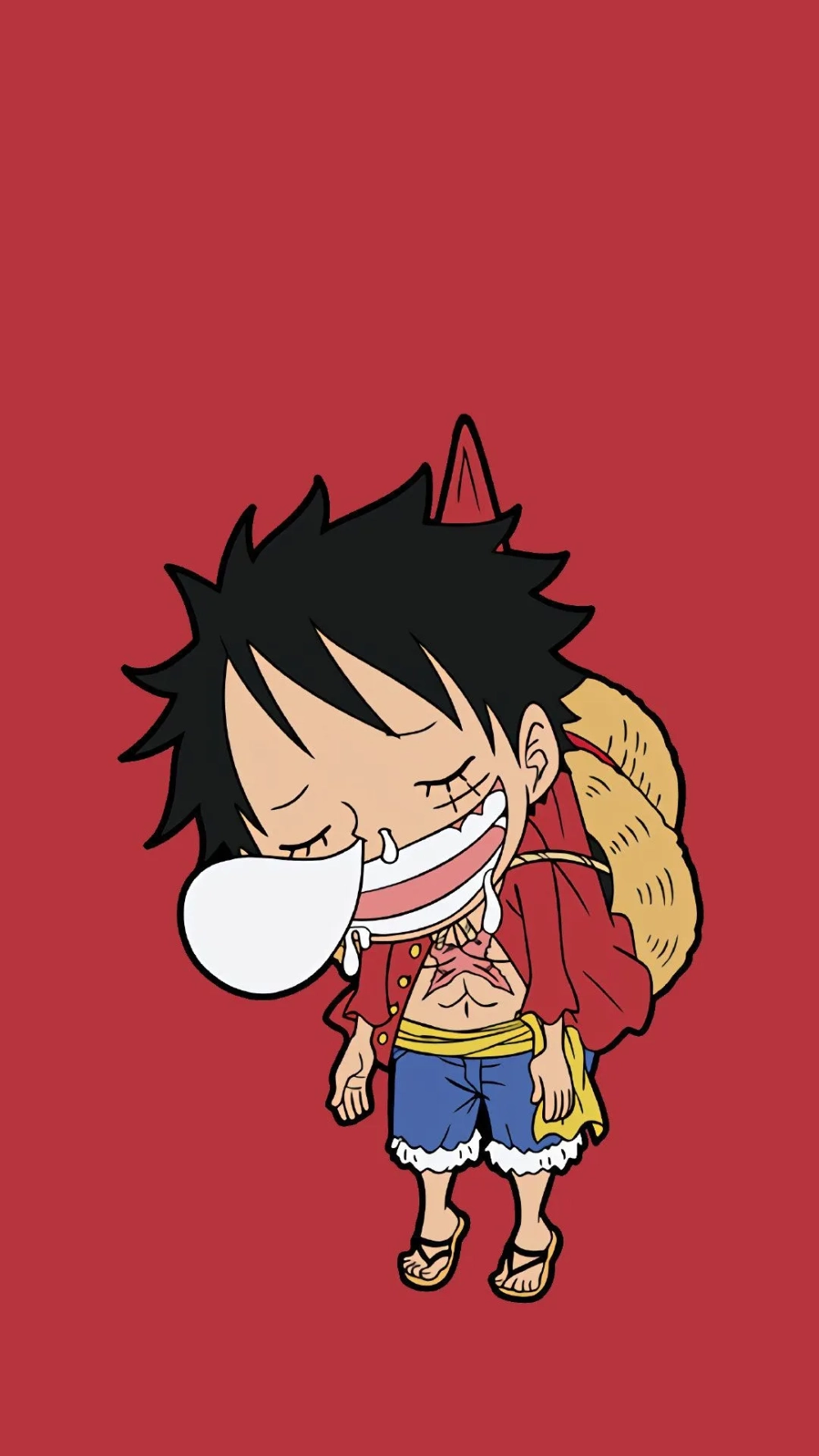 Sở hữu hình nền Luffy chibi dễ thương nhất cho điện thoại