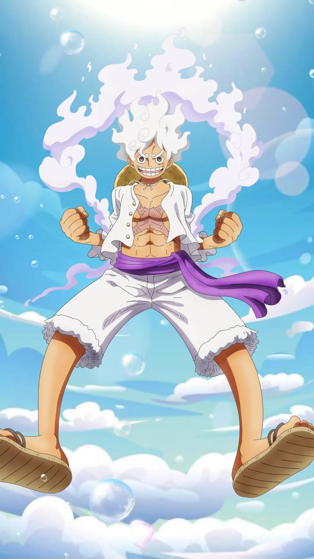 Thỏa mãn đam mê với hình nền Luffy Gear 5 4K cho điện thoại