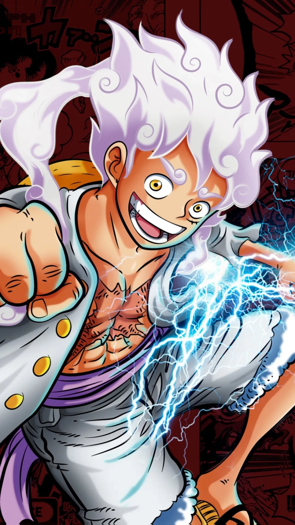 Hình nền Luffy Gear 5 Nika cực kỳ độc đáo dành cho bạn