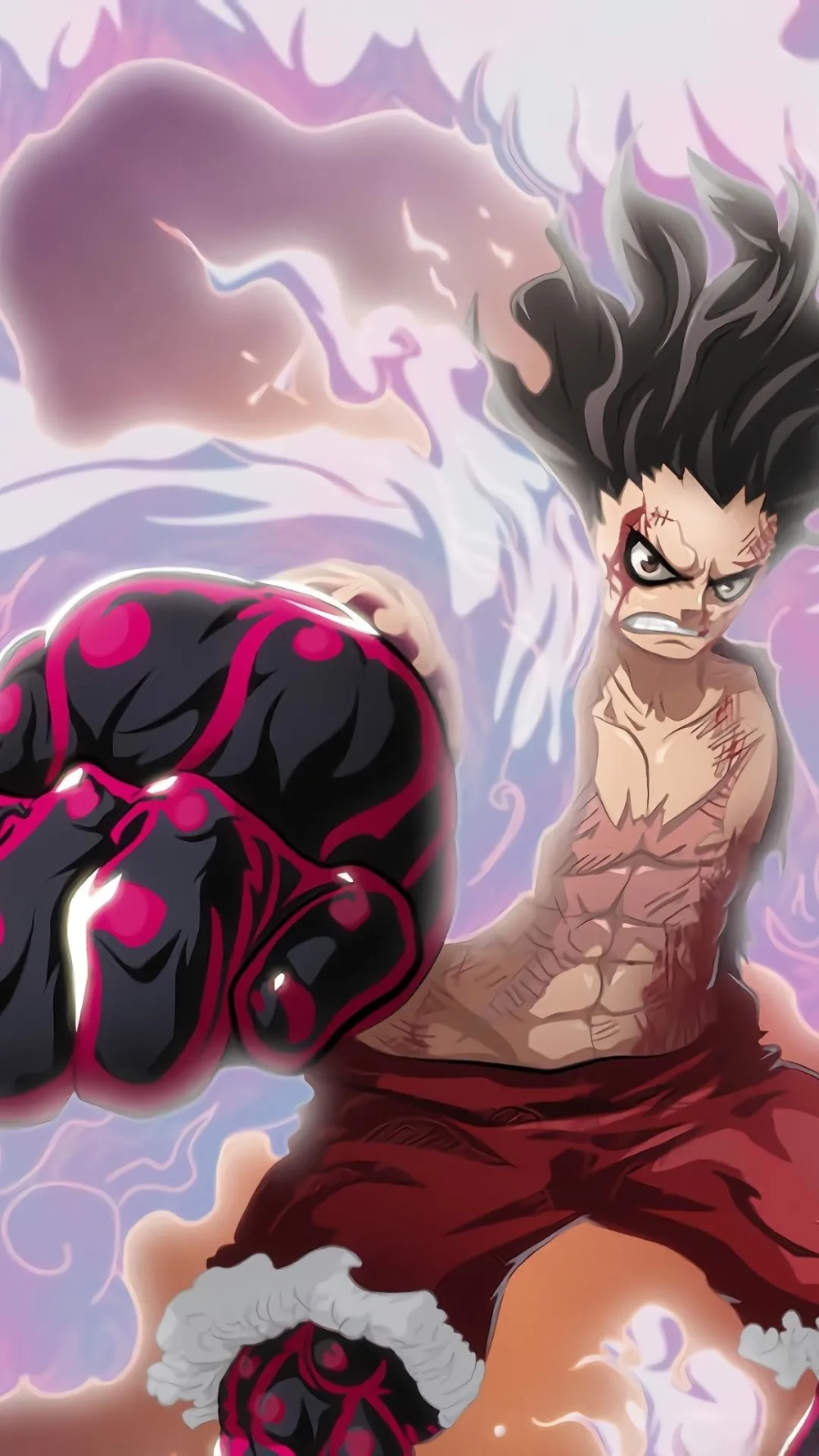 Luffy Gear 5 ảnh nền cực chất, tạo điểm nhấn cho điện thoại