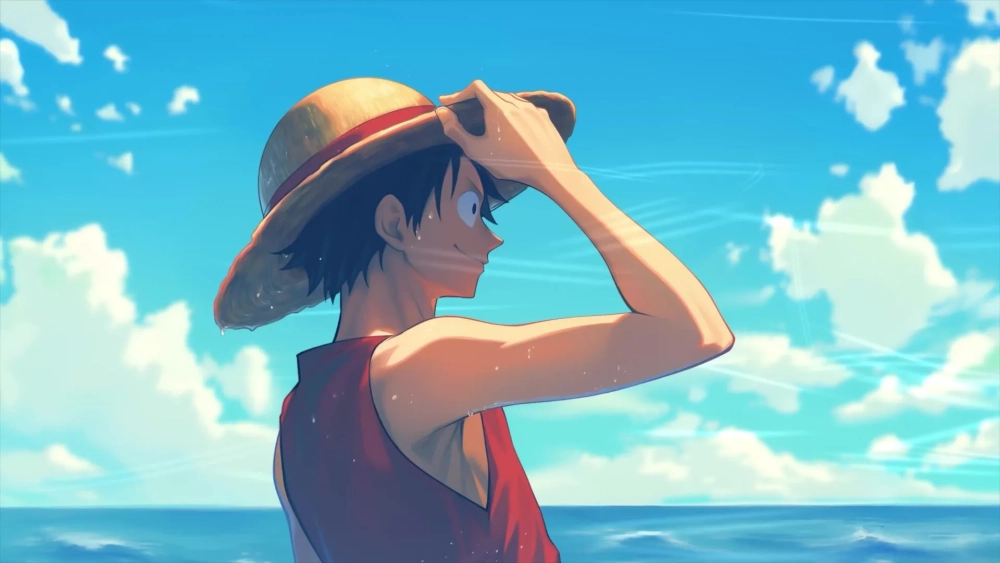Hình nền máy tính anime Luffy giúp màn hình của bạn thêm sinh động