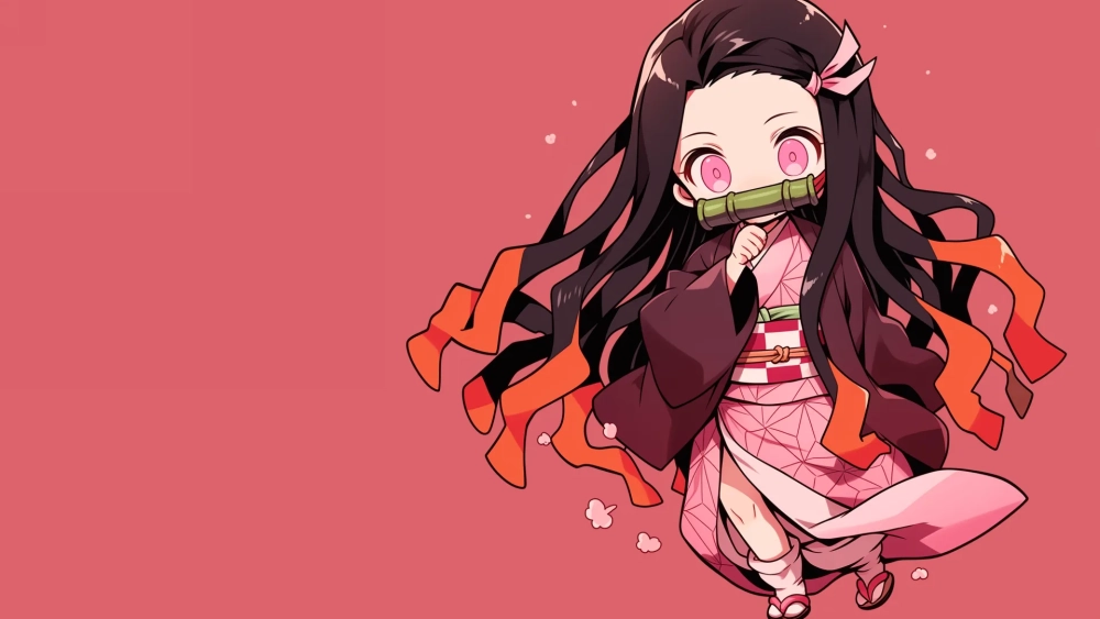 Bộ sưu tập hình nền máy tính Nezuko cute dễ thương nhất