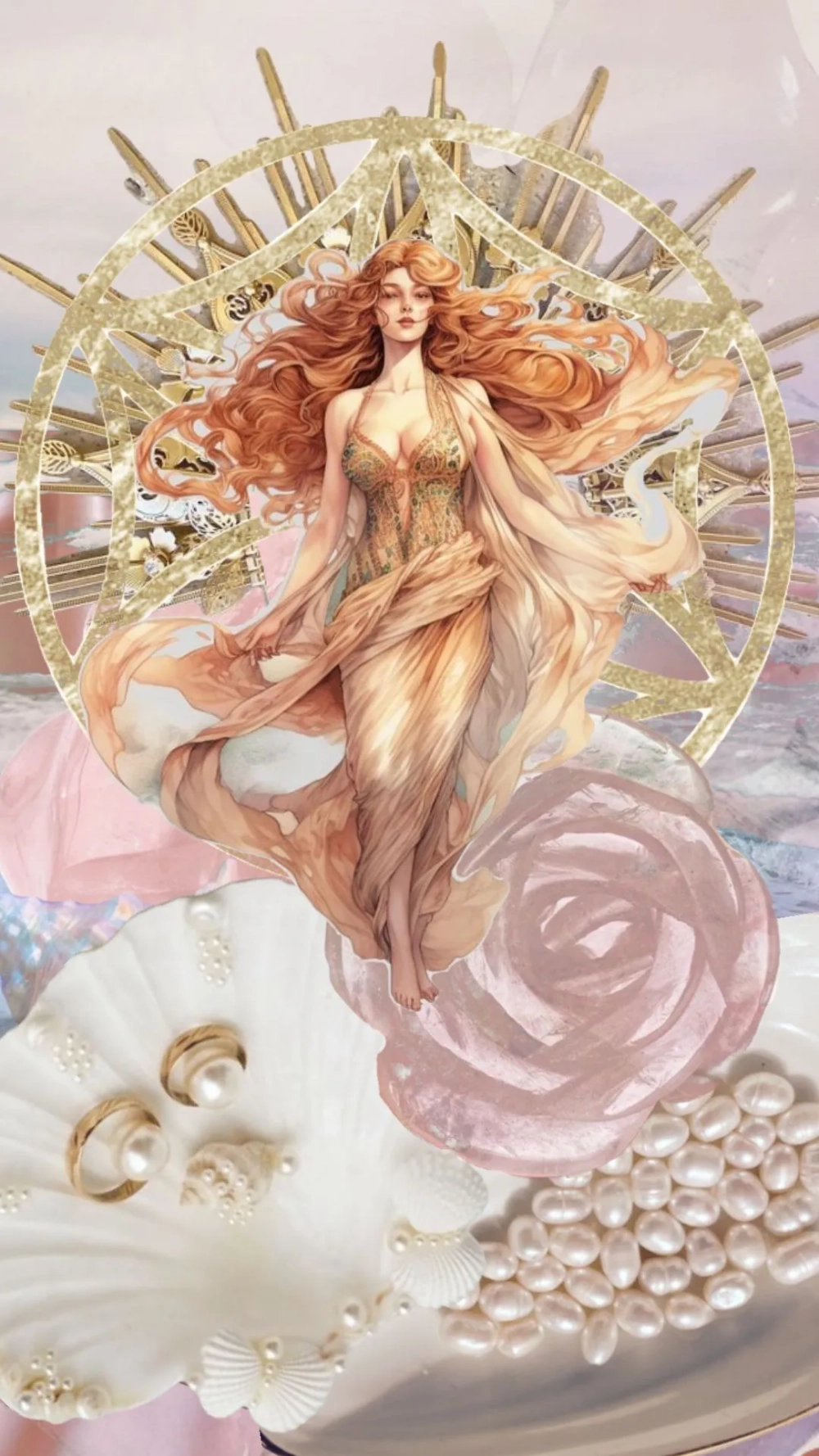 Nét đẹp thanh thoát được tái hiện qua ảnh nữ thần Aphrodite hình nền
