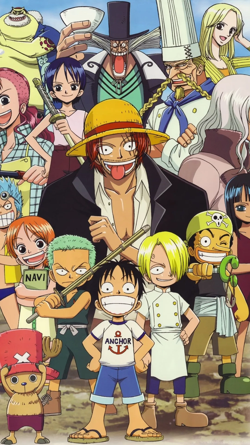 Hình nền One Piece 4k cho iphone cực chất, tăng độ sắc nét cho màn hình