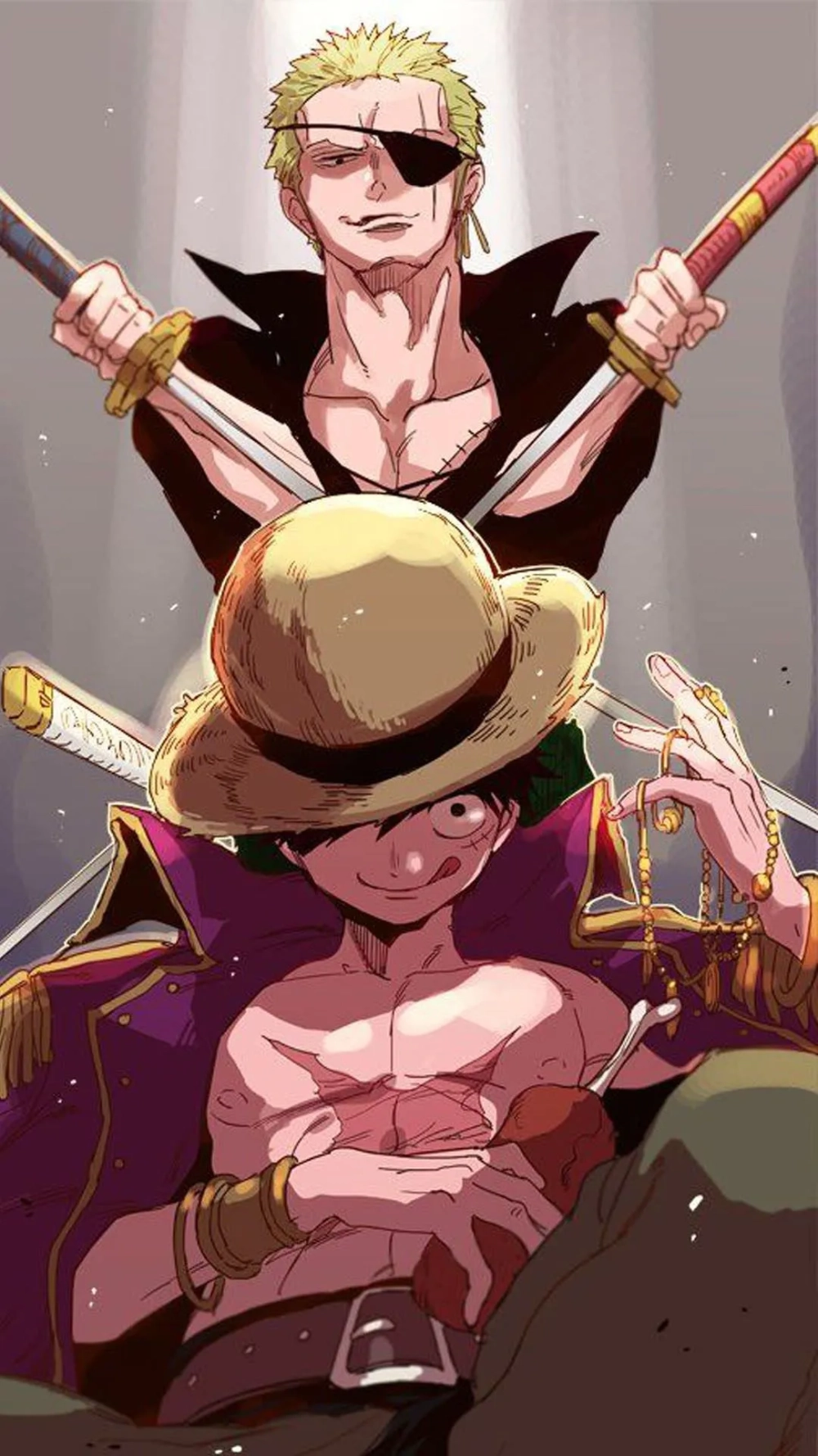 Hình nền One Piece chibi dễ thương và đầy năng lượng