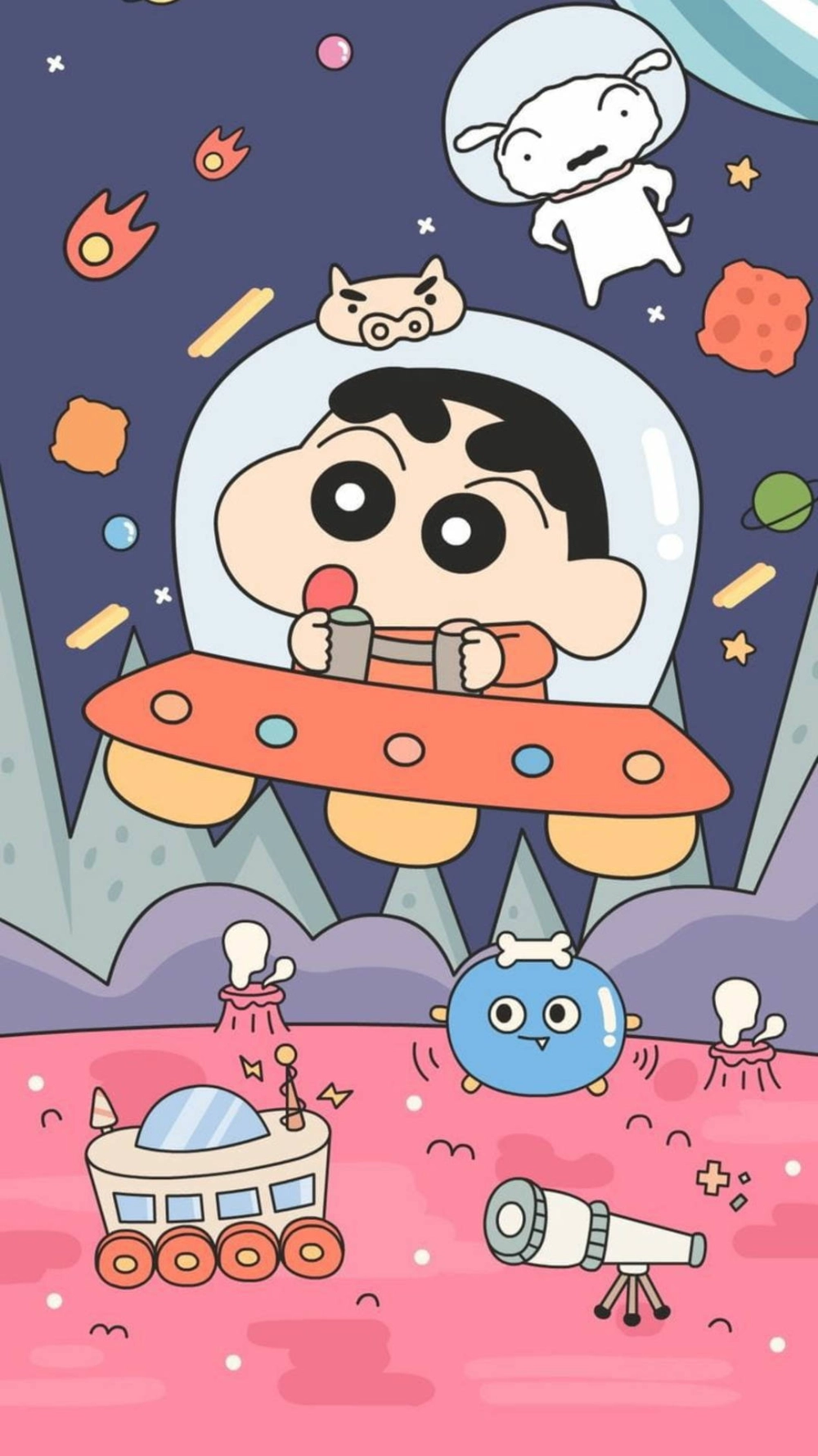 Bộ sưu tập hình nền Shin cậu bé bút chì cute cực dễ thương, tải ngay