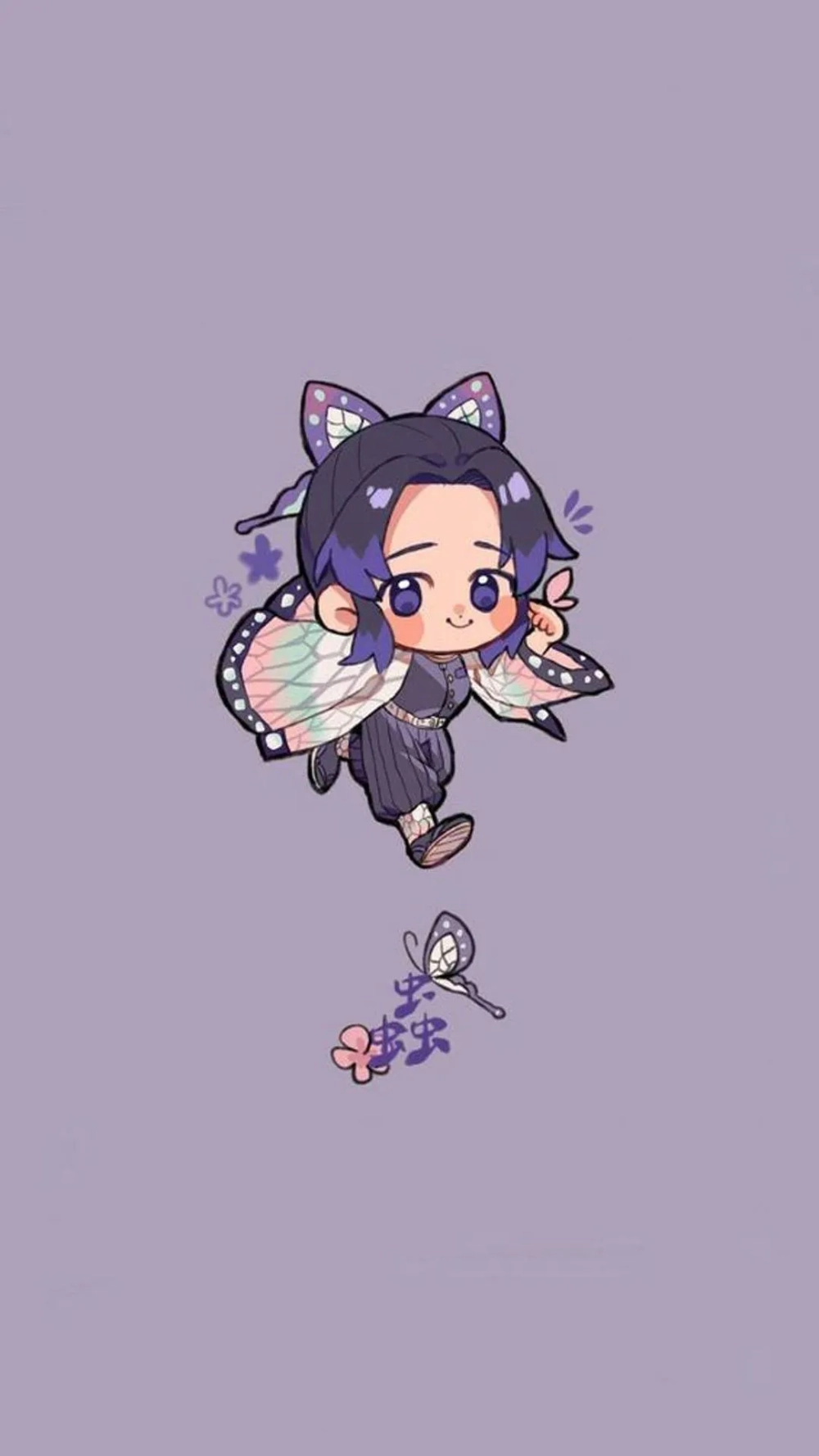 Dễ thương khỏi bàn với hình nền Shinobu chibi siêu cute