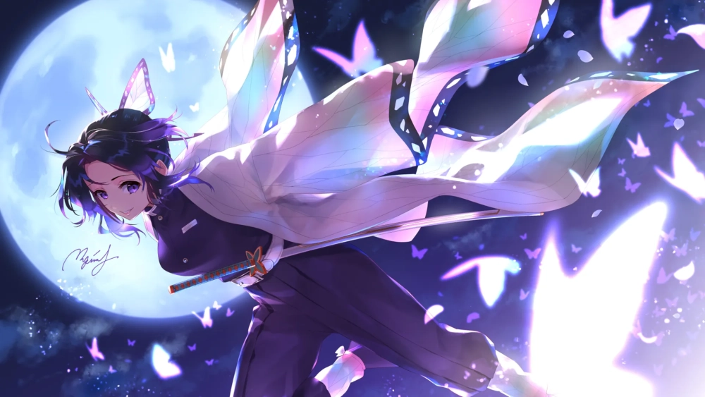 Đắm chìm vào thế giới anime với hình nền Kochou Shinobu