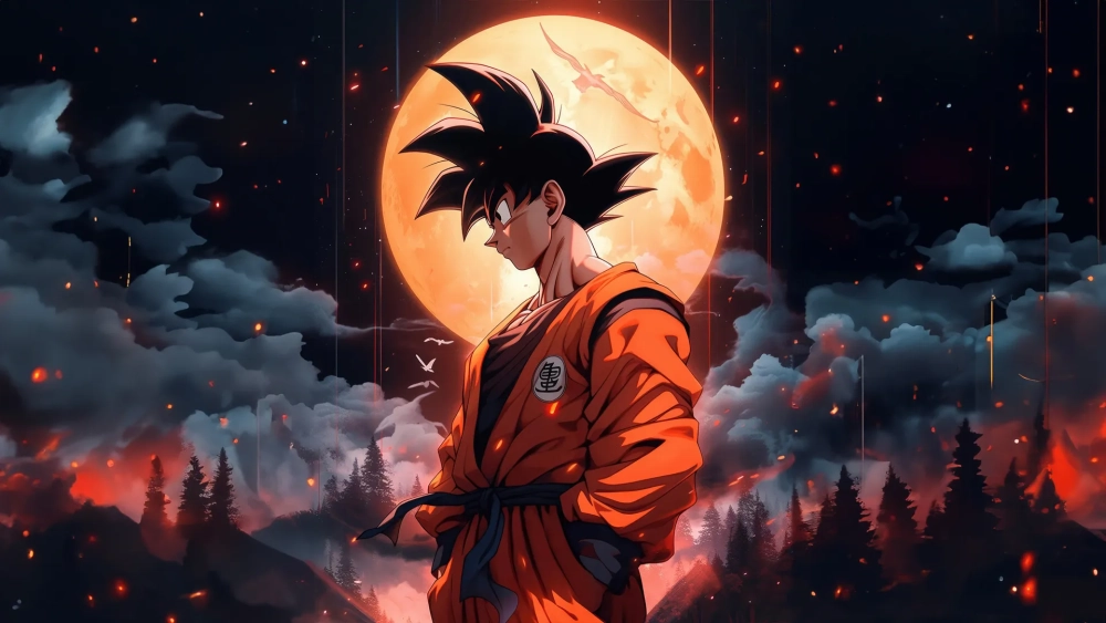 Mang đến một hình nền của Songoku cực kỳ ngầu, khiến mọi ánh mắt phải dõi theo