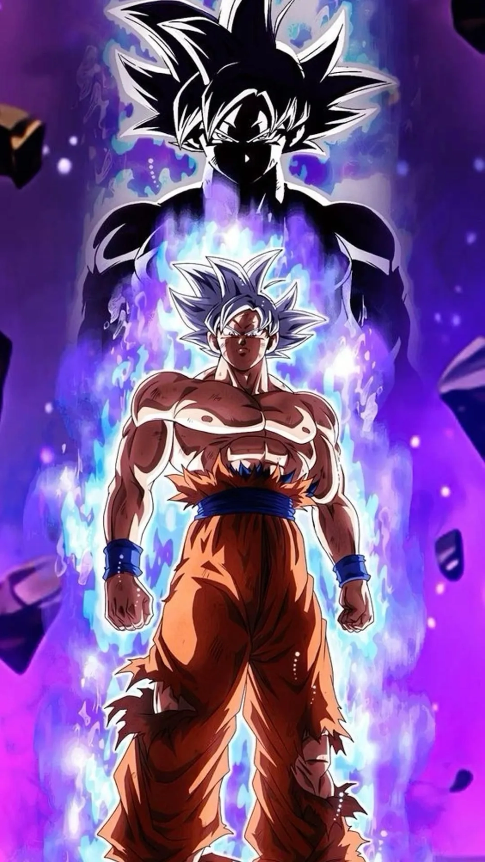 Tải ngay hình nền Songoku bản năng vô cực cho màn hình điện thoại