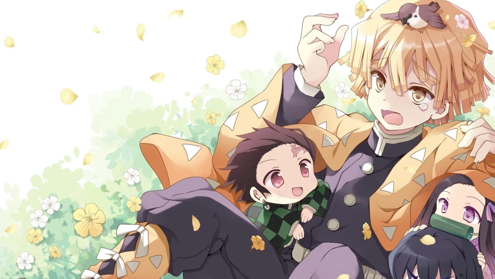 Bộ sưu tập hình nền thanh gươm diệt quỷ chibi dễ thương
