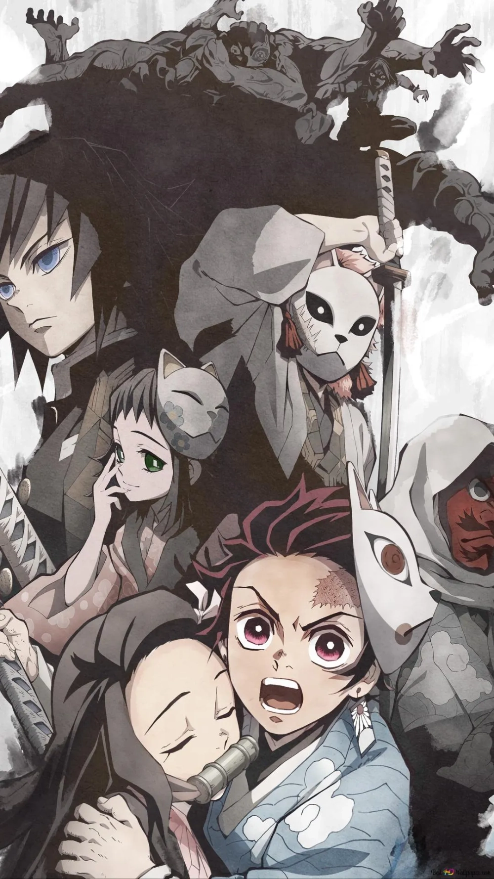 Bộ sưu tập hình nền điện thoại anime thanh gươm diệt quỷ đẹp