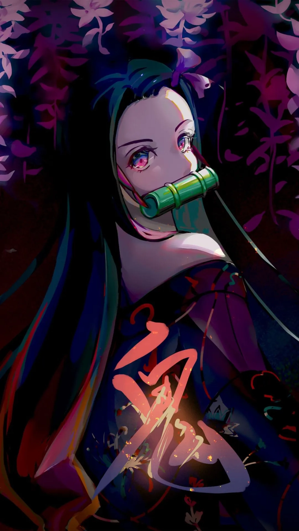 Tải về hình nền anime ngầu thanh gươm diệt quỷ cho điện thoại