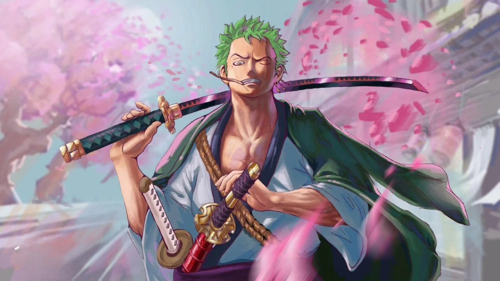 Đỉnh cao thần thái với hình nền Zoro Wano cực chất