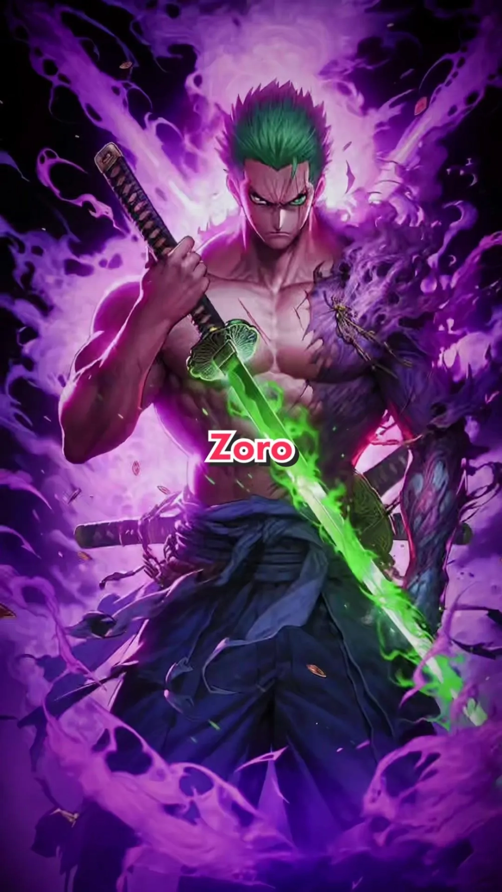 Sắc nét cực đỉnh với hình nền Zoro 4k dành cho tín đồ One Piece