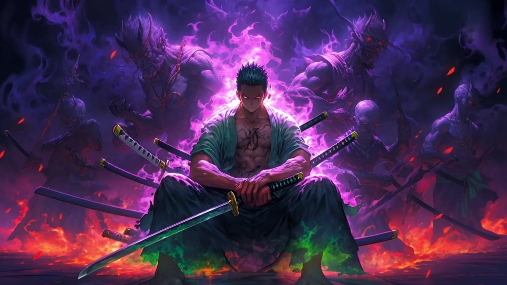 Phá cách màn hình PC bằng hình nền Zoro cho máy tính cực chất