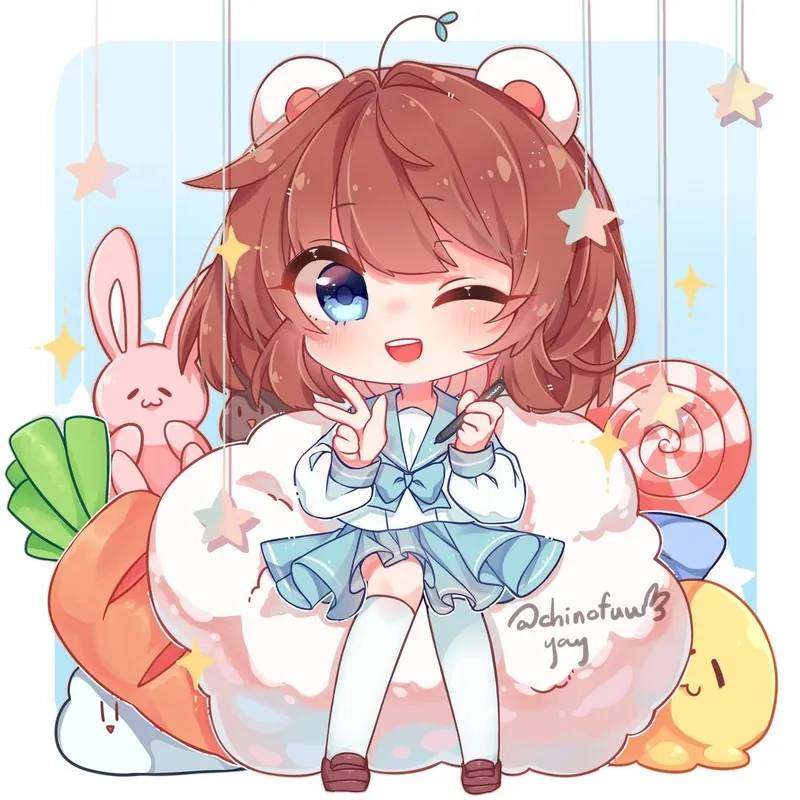Cách đơn giản để vẽ mèo simmy chibi chuẩn phong cách anime