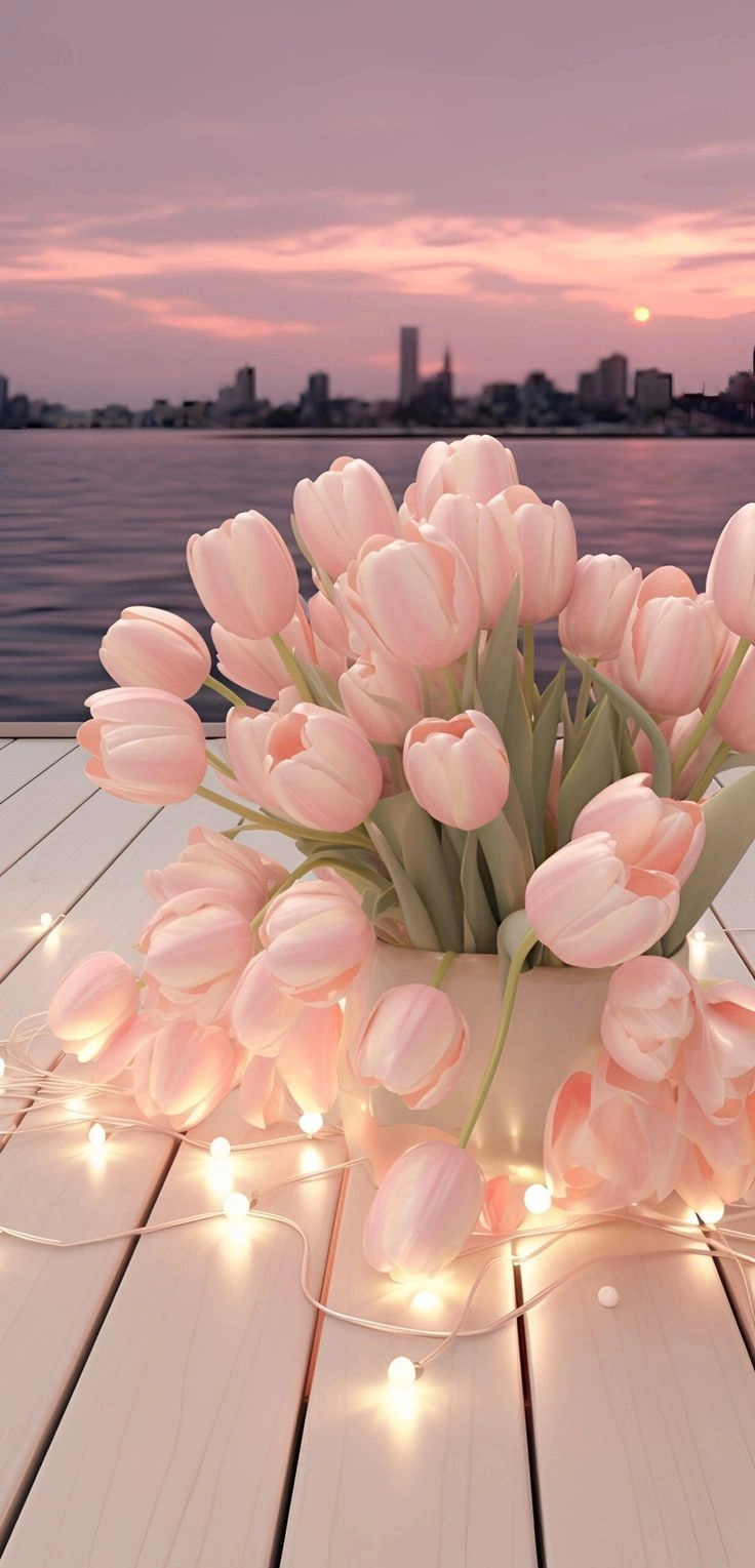 Hoa tulip 3D chân thực với từng đường nét tinh tế