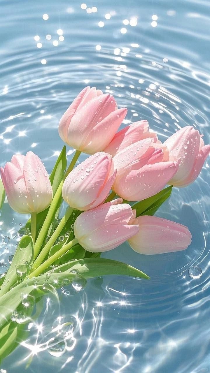 Hoa tulip cute nhỏ nhắn, đáng yêu và tràn đầy màu sắc tươi sáng